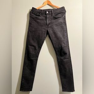 Levi’s 512 slim taper black jeans 31x32